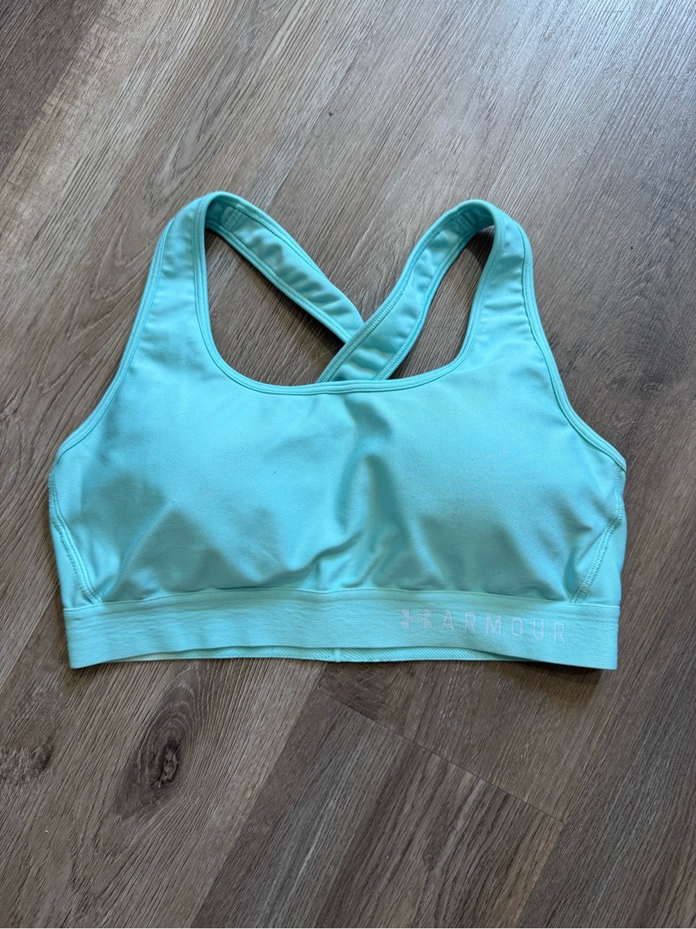 Under Armour Mint Green Crossback Sports Bra